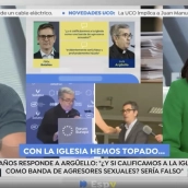El secretario LGTBI del PSOE, Víctor Gutiérrez, durante su intervención en 'Espejo Público'. Fuente: Antena 3 El secretario LGTBI del PSOE, Víctor Gutiérrez, durante su intervención en 'Espejo Público'. Fuente: Antena 3