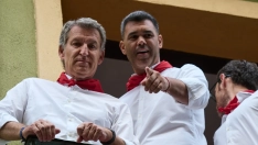 Feijóo, en San Fermín (Eduardo Sanz/Europa Press)