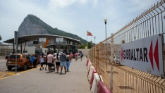 Imágenes de la frontera entre España y Gibraltar. Francisco J. Olmo / Europa Press