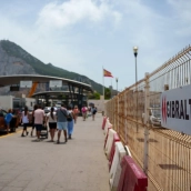 Imágenes de la frontera entre España y Gibraltar. Francisco J. Olmo / Europa Press