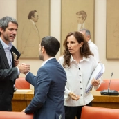 El ministro de Cultura, Ernest Urtasun, el ministro de Consumo y Derechos Sociales, Pablo Bustinduy, y la ministra de Sanidad, Mónica García. Eduardo Parra / Europa Press El ministro de Cultura, Ernest Urtasun, el ministro de Consumo y Derechos Sociales, Pablo Bustinduy, y la ministra de Sanidad, Mónica García. Eduardo Parra / Europa Press