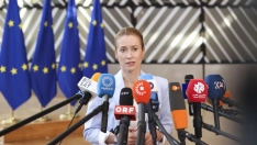 La alta representante para Política Exterior de la UE, Kaja Kallas, este lunes en Bruselas. Fuente: Unión Europea/EEAS Press Team