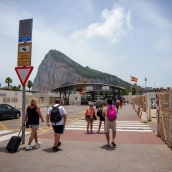 Imágenes de la frontera entre España y Gibraltar. Francisco J. Olmo / Europa Press
