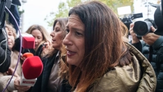 Leire Díez a su llegada a los juzgados de Plaza de Castilla. Matias Chiofalo / Europa Press