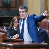 El portavoz del Grupo Socialista en el Congreso Patxi López. Gustavo Valiente/Europa Press.