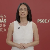 La secretaria de Organización del PSOE, Rebeca Torró, en el comunicado difundido por el partido en redes sociales. Fuente: @PSOE en X La secretaria de Organización del PSOE, Rebeca Torró, en el comunicado difundido por el partido en redes sociales. Fuente: @PSOE en X