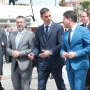 El presidente del Gobierno, Pedro Sánchez, ha presidido el acto de demolición de la Verja de Gibraltar. Rocío Ruz / Europa Press