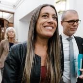 La portavoz de Junts en el Congreso, Miriam Nogueras. Carlos Luján / Europa Press