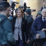 La exconsellera de Justicia i Interior de la Generalitat Valenciana Salomé Pradas, a su llegada a los juzgados de Catarroja.