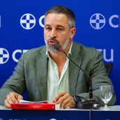 El presidente de Vox, Santiago Abascal. Rafael Bastante / Europa Press
