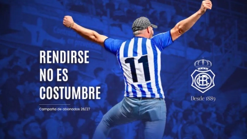 Campaña publicitaria abonados Recreativo de Huelva. Fuente: Recreativo de Huelva