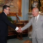 Andy Burnham y el rey Carlos III en el palacio de Buckingham. Fuente: @RoyalFamily en X