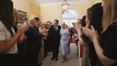 El nuevo primer ministro británico, Andy Burnham, a su llegada al 10 de Downing Street. Fuente: @10DowningStreet en X