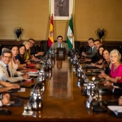 El presidente de la Junta de Andalucía Juanma Moreno en el pleno para los presupuestos del 2027. (Fuente: Juanma Moreno en X).