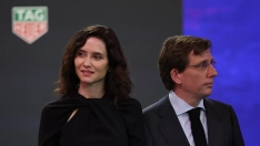 Ayuso y el alcalde de Madrid, este jueves en la inauguración de Fitur.