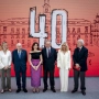 Los expresidentes de la Comunidad de Madrid, Esperanza Aguirre y Joaquín Leguina, la presidenta de la Comunidad de Madrid, Isabel Díaz Ayuso, y los expresidentes de la Comunidad de Madrid, Alberto Ruiz-Gallardón y Cristina Cifuentes. Foto de archivo: A. Pérez Meca / Europa Press