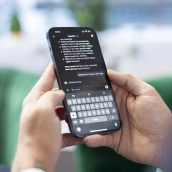 bucharest romania july 30th 2024 boss uses ai virtual assistant