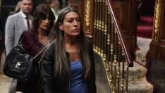 La portavoz de Junts en el Congreso, Miriam Nogueras, durante un pleno en el Congreso de los Diputados. Foto de archivo: Eduardo Parra / Europa Press