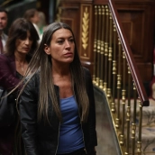 La portavoz de Junts en el Congreso, Miriam Nogueras, durante un pleno en el Congreso de los Diputados. Foto de archivo: Eduardo Parra / Europa Press