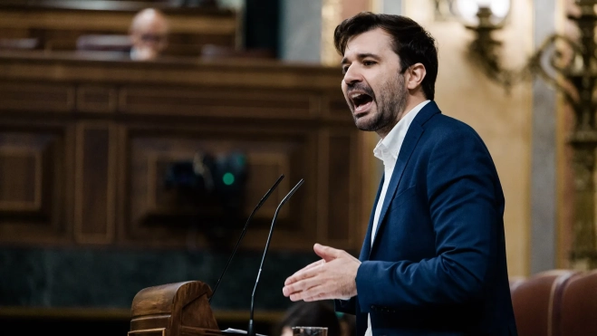 El diputado de Podemos Javier Sánchez Serna durante una sesión plenaria en el Congreso. Foto de archivo: Carlos Luján / Europa Press El diputado de Podemos Javier Sánchez Serna durante una sesión plenaria en el Congreso. Foto de archivo: Carlos Luján / Europa Press