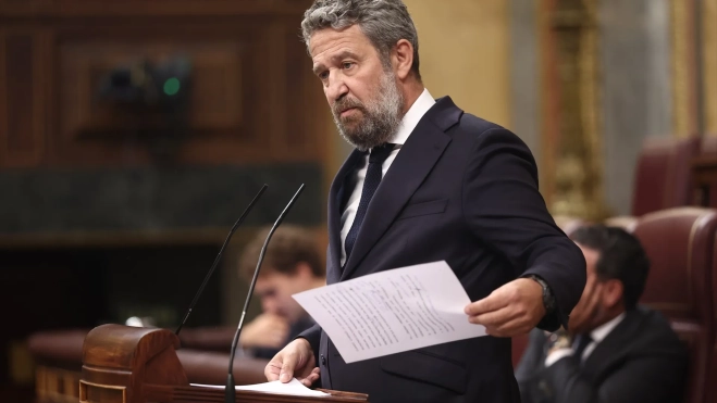 El diputado del PP Jaime de Olano durante la celebración de la sesión extraordinaria del Pleno del Congreso de los Diputados. Eduardo Parra / Europa Press El diputado del PP Jaime de Olano durante la celebración de la sesión extraordinaria del Pleno del Congreso de los Diputados. Eduardo Parra / Europa Press