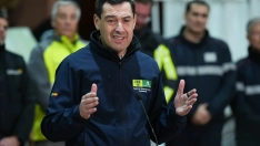 Juanma Moreno, en su comparecencia ante los medios este jueves.