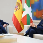 El lehendakari Pradales y Sánchez (Borja Puig de la Bellacasa/Pool Moncloa)