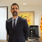 El expresidente del Parlament y exconseller, Roger Torrent. Foto de archivo: Alberto Paredes / Europa Press