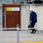 El excomisario José Manuel Villarejo, a su llegada a la Audiencia Nacional. Alberto Ortega / Europa Press
