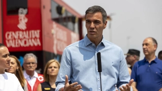 El presidente del Gobierno, Pedro Sánchez, visita el Puesto de Mando Avanzado de Vall d'Uixó. Carme Ripollés / Europa Press