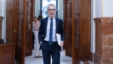 El ministro de Hacienda, Arcadi España, en el Congreso de los Diputados. Jesús Hellín / Europa Press