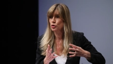 Begoña Gómez durante la segunda jornada del IV Congreso Iberoamericano, a 18 de mayo de 2021.  Isabel Infantes / Europa Press