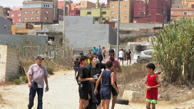 Varios migrantes, a 30 de julio de 2026, en Ceuta (España). Europa Press Varios migrantes, a 30 de julio de 2026, en Ceuta (España). Europa Press