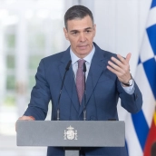 El presidente del Gobierno, Pedro Sánchez
