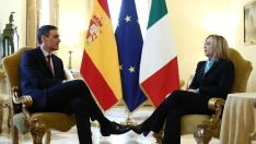 El presidente del Gobierno, Pedro Sánchez, y la primera ministra italiana, Giorgia Meloni. Foto de archivo: Pool Moncloa/Fernando Calvo