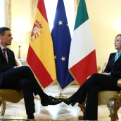 El presidente del Gobierno, Pedro Sánchez, y la primera ministra italiana, Giorgia Meloni. Foto de archivo: Pool Moncloa/Fernando Calvo El presidente del Gobierno, Pedro Sánchez, y la primera ministra italiana, Giorgia Meloni. Foto de archivo: Pool Moncloa/Fernando Calvo