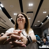 La exmilitante socialista Leire Díez durante una rueda de prensa. Foto de archivo: Carlos Luján / Europa Press La exmilitante socialista Leire Díez durante una rueda de prensa. Foto de archivo: Carlos Luján / Europa Press