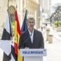 El presidente del Partido Popular, Alberto Núñez Feijóo, este sábado en Ceuta. Marcos Moreno / Europa Press