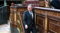 El diputado de Sumar, Enrique Santiago, en el Congreso de los Diputados. Foto de archivo: Gustavo Valiente / Europa Press