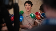 La ministra de Inclusión, Seguridad Social y Migraciones, Elma Saiz. Fernando Sánchez/Europa Press.