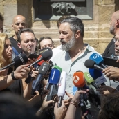 El presidente de VOX, Santiago Abascal. Marcos Moreno / Europa Press