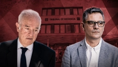El polémico juez Juan Carlos Peinado (i); y el ministro Félix Bolaños (d). Elaboración propia (Imágenes de: El Mundo y Europa Press)