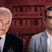 El polémico juez Juan Carlos Peinado (i); y el ministro Félix Bolaños (d). Elaboración propia (Imágenes de: El Mundo y Europa Press)