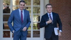 Sánchez y Feijóo en La Moncloa en abril de 2022 (Europa Press)