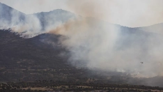 Vista del incendio de Navas de San Antonio, en Segovia. Nacho Valverde/Europa Press.