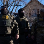 Agentes de ICE patrullan por las calles de Mineápolis.