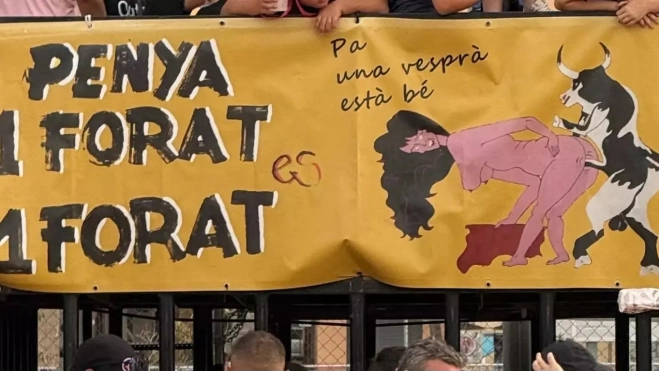 Imagen de una peña taurina de Sagunto, denunciada por la Coordinadora Feminista de Morvedre Imagen de una peña taurina de Sagunto, denunciada por la Coordinadora Feminista de Morvedre