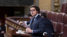 El diputado de la ultraderecha VOX José María Figaredo durante una sesión plenaria en el Congreso de los Diputados. Alberto Ortega / Europa Press