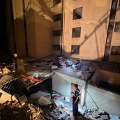 Edificio derrumbado tras el terremoto en Colombia: Fuente: redes sociales Ejército Nacional de Colombia
