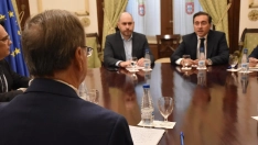 El ministro de Asuntos Exteriores, Unión Europea y Cooperación, José Manuel Albares, se reúne con el presidente de la Ciudad Autónoma de Ceuta, Juan Jesús Vivas Lara.Gabriela Sardá Núñez / Europa Press